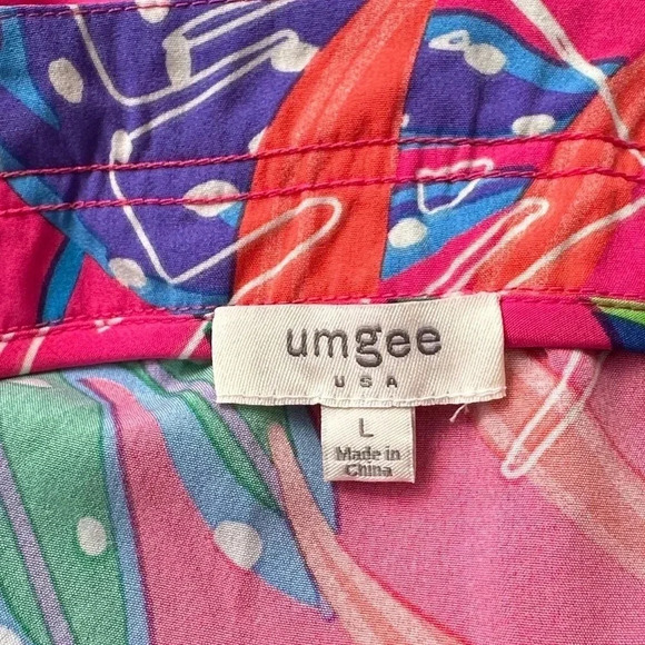 Umgee Colorful Floral Midi Dress Size Large - Picture 6 of 8